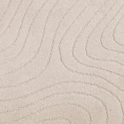 Områdesmattor Rund PALMERAS Beige Ø 120 CM Polyester