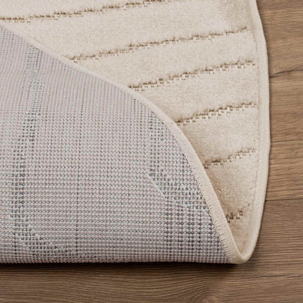 Områdesmattor Rund PALMERAS Beige Ø 200 CM Polyester