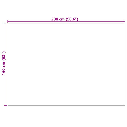 Områdesmattor Rektangulär PALMERAS Grön 160 x 230 cm Polyester