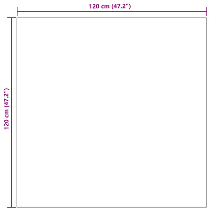 Områdesmattor Fyrkantig PALMERAS Grön 120 x 120 cm Polyester