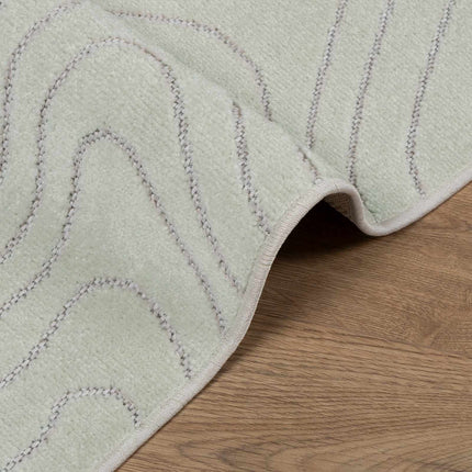 Områdesmattor Fyrkantig PALMERAS Grön 240 x 240 cm Polyester