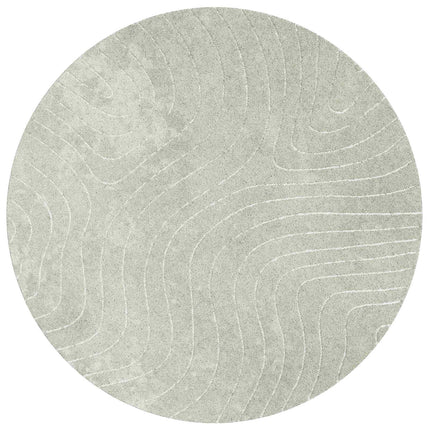 Områdesmattor Rund PALMERAS Grön Ø 160 CM Polyester