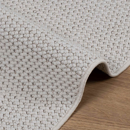 Områdesmattor Rektangulär LUGO Kräm 150 x 80 cm Polyester