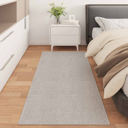 Områdesmattor Rektangulär LUGO Kräm 150 x 80 cm Polyester