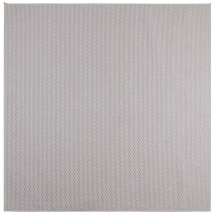 Områdesmattor Fyrkantig LUGO Kräm 200 x 200 cm Polyester