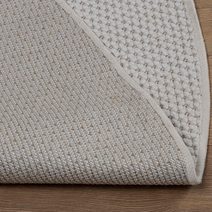 Områdesmattor Rund LUGO Kräm Ø 160 CM Polyester