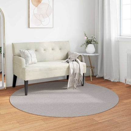Områdesmattor Rund LUGO Kräm Ø 200 CM Polyester