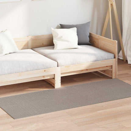 Områdesmattor Rektangulär LUGO Taupe 80 x 200 cm Polyester