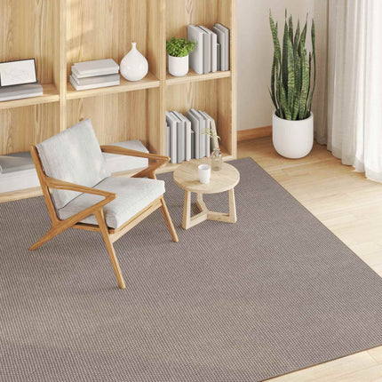 Områdesmattor Fyrkantig LUGO Taupe 120 x 120 cm Polyester