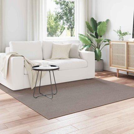 Områdesmattor Fyrkantig LUGO Taupe 200 x 200 cm Polyester