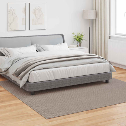 Områdesmattor Fyrkantig LUGO Taupe 240 x 240 cm Polyester