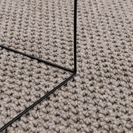 Områdesmattor Rund LUGO Taupe Ø 160 CM Polyester