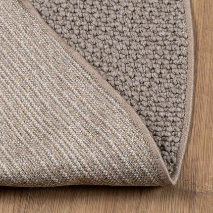 Områdesmattor Rund LUGO Taupe Ø 200 CM Polyester