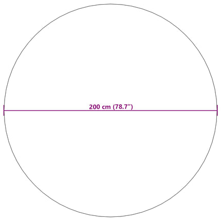 Områdesmattor Rund LUGO Taupe Ø 200 CM Polyester