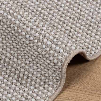 Områdesmattor LUGO Kräm och Taupe 240 x 240 cm Polyester