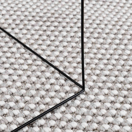 Områdesmattor LUGO Krämfärgad och grå 200 x 200 cm Polyester