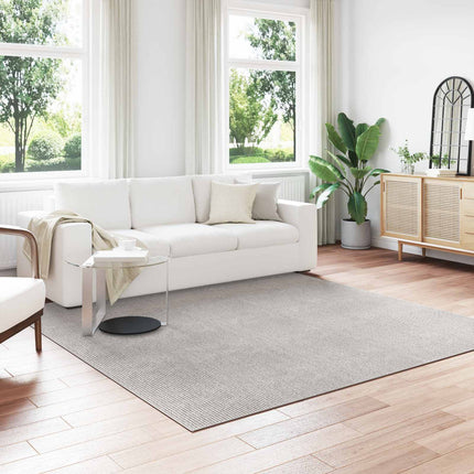 Områdesmattor LUGO Krämfärgad och grå 240 x 240 cm Polyester