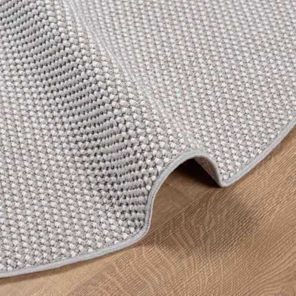 Områdesmattor Rund LUGO Krämfärgad och grå Ø 120 CM Polyester