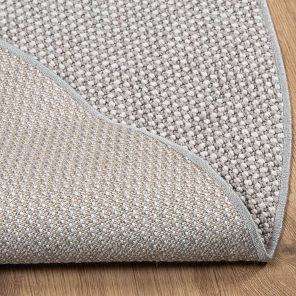 Områdesmattor Rund LUGO Krämfärgad och grå Ø 160 CM Polyester
