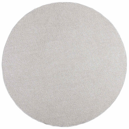 Områdesmattor Rund LUGO Krämfärgad och grå Ø 200 CM Polyester