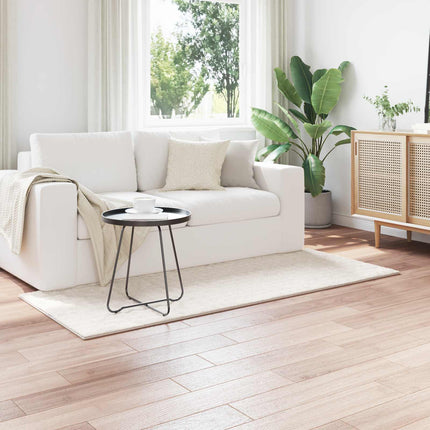 Områdesmattor Rektangulär SIROLO Kräm 200 x 80 cm Polyester