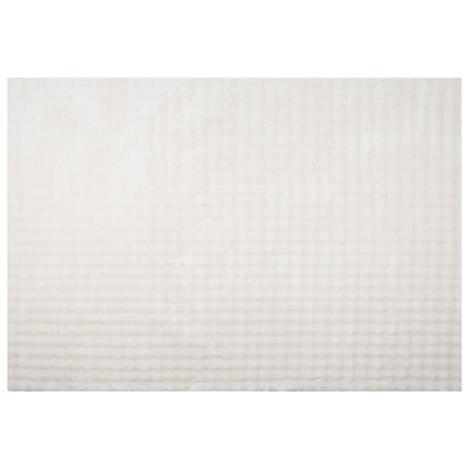 Områdesmattor Rektangulär SIROLO Kräm 170 x 120 cm Polyester