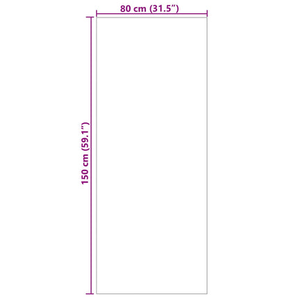 Områdesmattor Rektangulär SIROLO Beige 150 x 80 cm Polyester