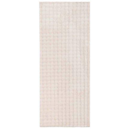 Områdesmattor Rektangulär SIROLO Beige 150 x 80 cm Polyester