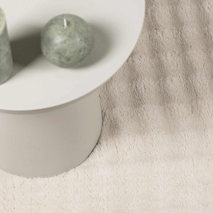 Områdesmattor Rektangulär SIROLO Beige 170 x 120 cm Polyester