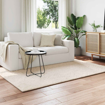 Områdesmattor Rektangulär SIROLO Beige 170 x 120 cm Polyester