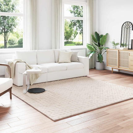 Områdesmattor Fyrkantig SIROLO Beige 240 x 240 cm Polyester
