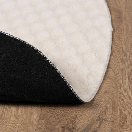 Områdesmattor Rund SIROLO Beige Ø 160 CM Polyester