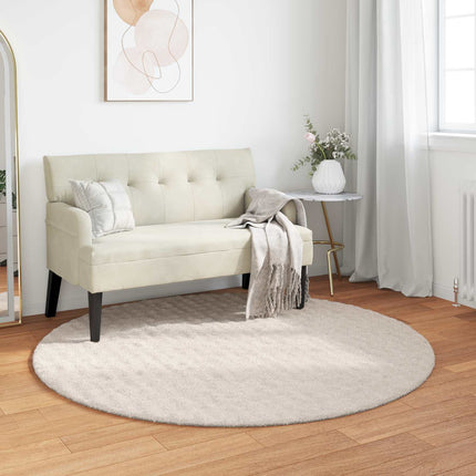 Områdesmattor Rund SIROLO Beige Ø 200 CM Polyester