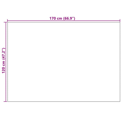 Områdesmattor Rektangulär SIROLO Sand 170 x 120 cm Polyester