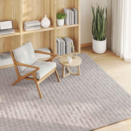 Områdesmattor Fyrkantig SIROLO Sand 120 x 120 cm Polyester