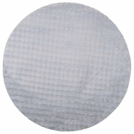 Områdesmattor Rund SIROLO Grå Ø 120 CM Polyester