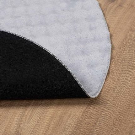 Områdesmattor Rund SIROLO Grå Ø 200 CM Polyester