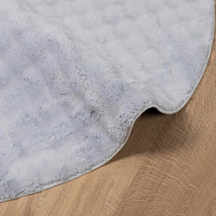 Områdesmattor Rund SIROLO Grå Ø 200 CM Polyester