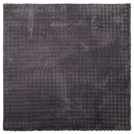 Områdesmattor Fyrkantig SIROLO Antracit 200 x 200 cm Polyester