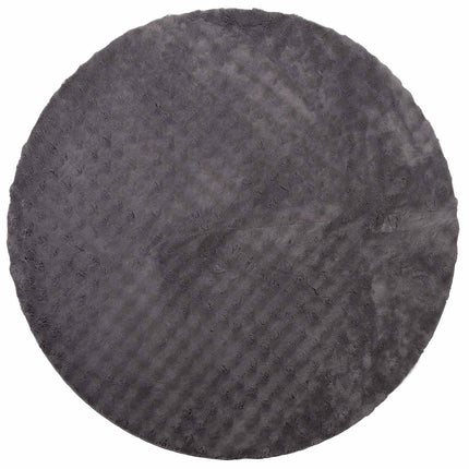 Områdesmattor Rund SIROLO Antracit Ø 160 CM Polyester