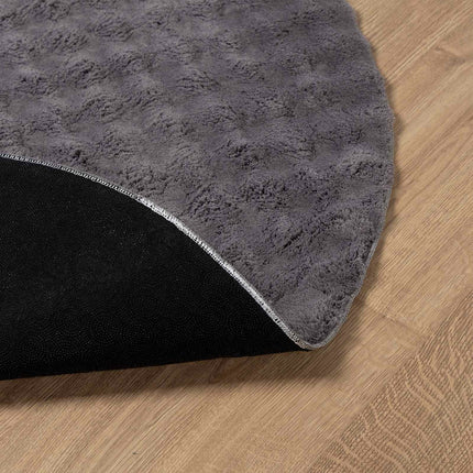 Områdesmattor Rund SIROLO Antracit Ø 200 CM Polyester