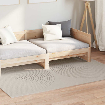 Områdesmattor Rektangulär GALATI Kräm 170 x 120 cm Polyester