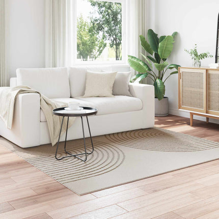 Områdesmattor Fyrkantig GALATI Kräm 120 x 120 cm Polyester
