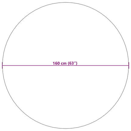 Områdesmattor Rund GALATI Kräm Ø 160 CM Polyester