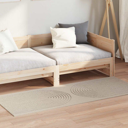 Områdesmattor Rektangulär GALATI Beige 200 x 80 cm Polyester