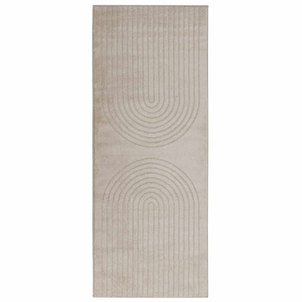 Områdesmattor Rektangulär GALATI Beige 200 x 80 cm Polyester
