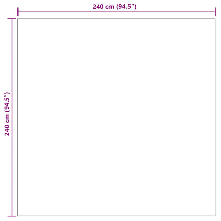 Områdesmattor Fyrkantig GALATI Beige 240 x 240 cm Polyester