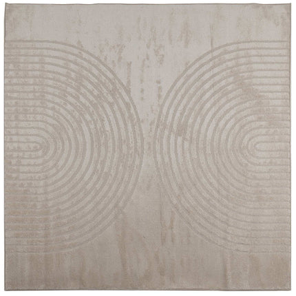 Områdesmattor Fyrkantig GALATI Beige 240 x 240 cm Polyester
