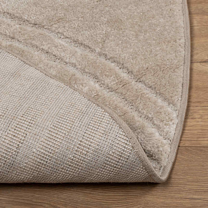 Områdesmattor Rund GALATI Beige Ø 120 CM Polyester