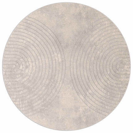 Områdesmattor Rund GALATI Beige Ø 200 CM Polyester